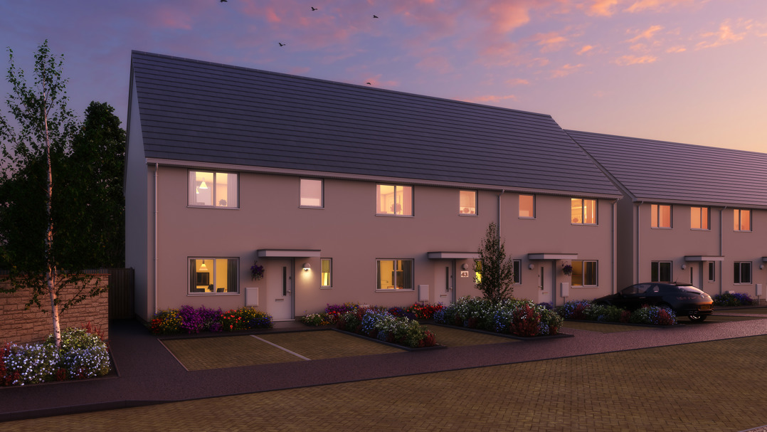 VIS001 Mayflower Leat Streetscene Plot 42 44 002